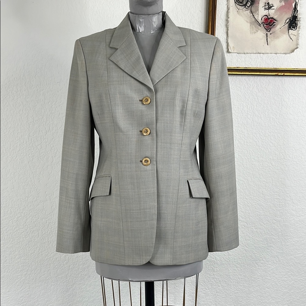 Grand Prix Gridded Women's Equestrian Riding Show Jacket Made in Canada Slim
